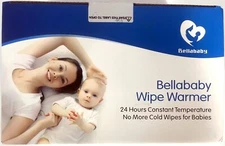 Bellababy Wet Wipe Warmer Dispenser w/ NIght Light Temp Display Vehicle Adapter