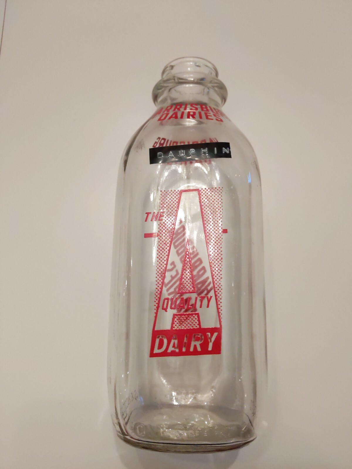Harrisburg Dairies One quart Milk Bottle Harrisburg Pennsylvania eBay