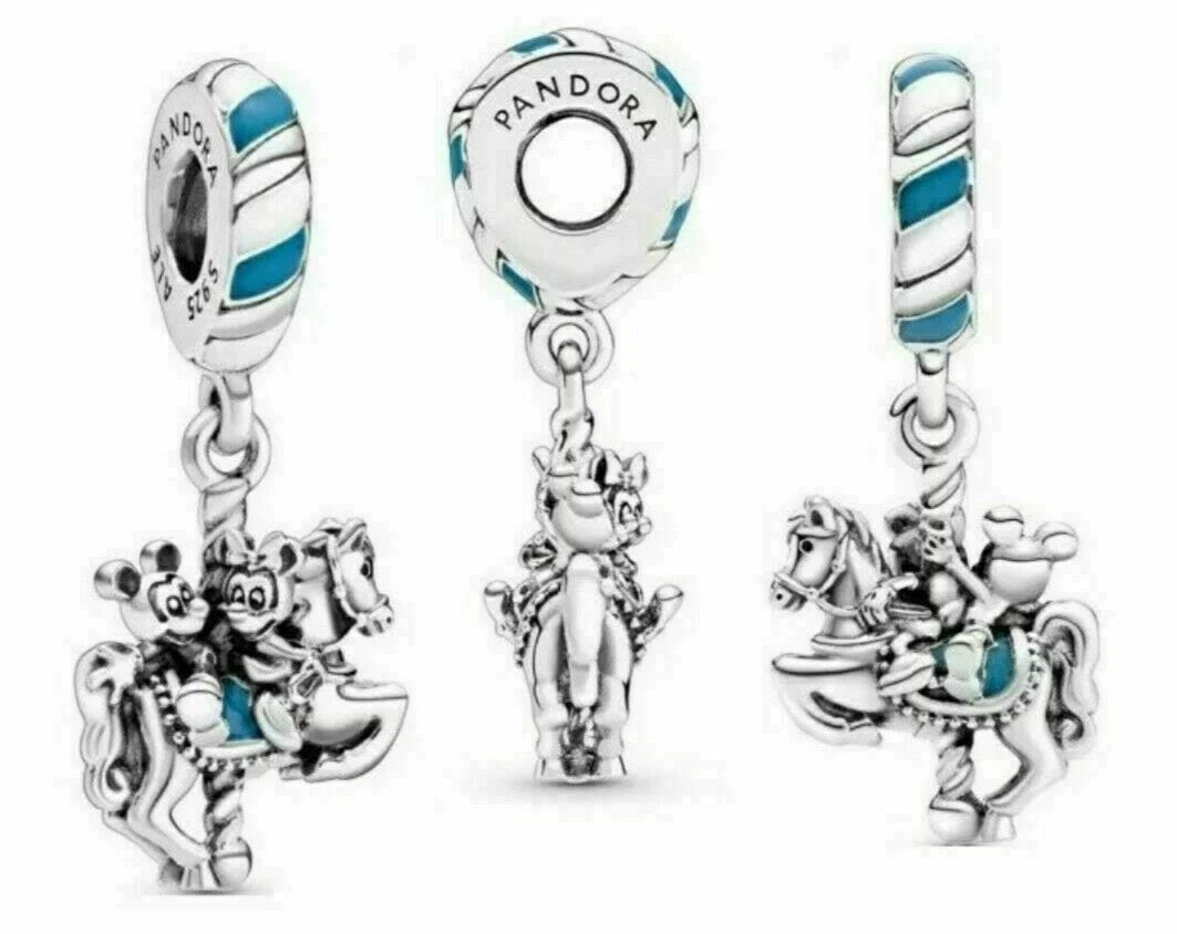 Disney Disneyland Paris Exclusive Mickey Pandora Carousel Charm