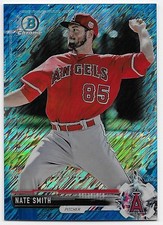 2017 Bowman Chrome Mini NATE SMITH Prospect Refractor BLUE SHIMMER #033/150