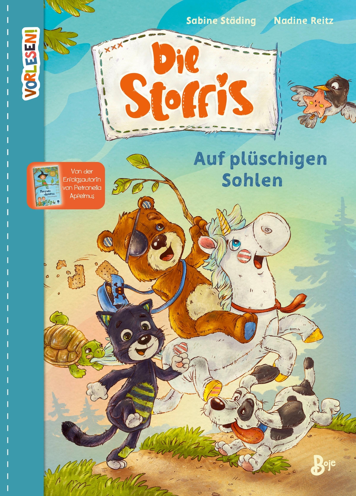 Thumbnail - Vorlesen Die Stoffis | Sabine Städing | Auf Plüschigen Sohlen. Band 1