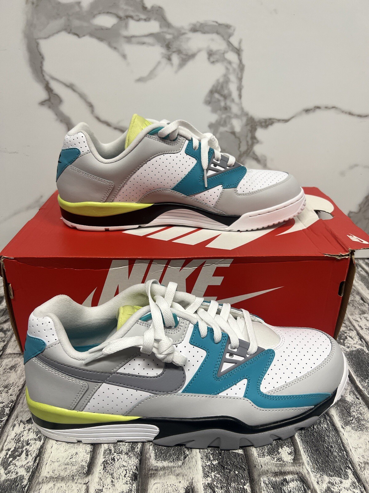 Nike Men's AIR CROSS TRAINER 3 LOW White Grey FQ8829-100 Training Shoes Size 13