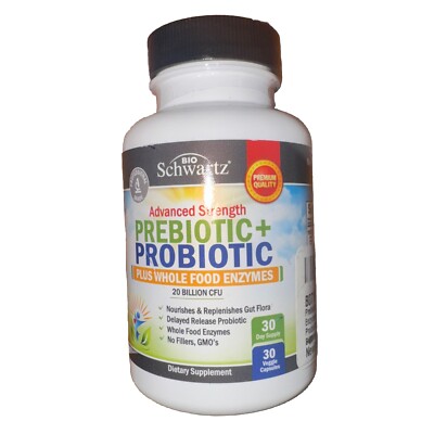 BioSchwartz Prebiotics and Probiotic, 20 Billion CFU, 30ct *no Box
