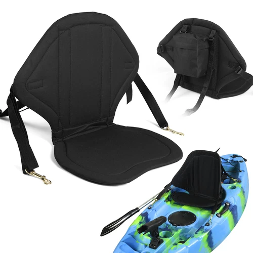 (BLACK)Water Repellent Children Kayak With Back Support Kids High Back DY9 - Picture 6 of 12