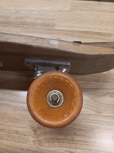 Pro Class Skateboard Kicktail Wood Striped Skateboard Track Force Trucks 24" 70s - Bild 11 von 11