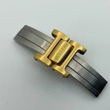 12MM ORIGINAL GUCCI WATCH DEPLOYMENT BUCKLE WITH LINKS FOR 9200L YELLOW BRACELET