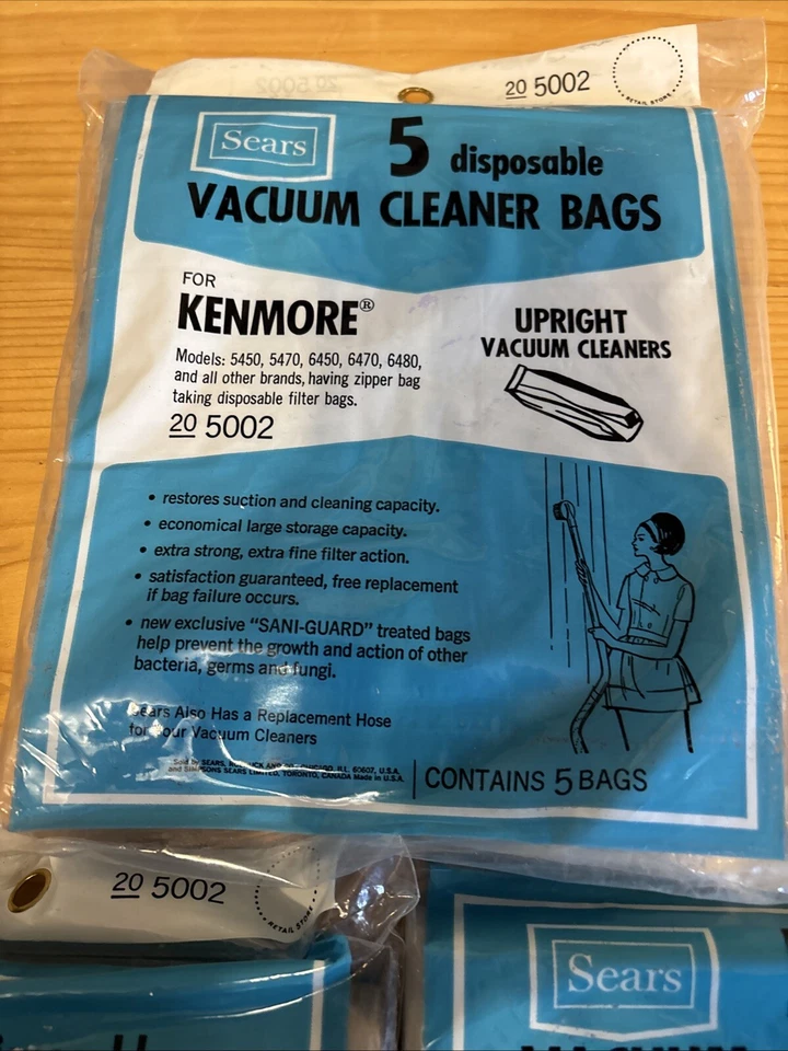 15 Vacuum Cleaner Dust Bags Kenmore Upright 5450 5470 6470 6480 20 5002 Zipper - Image 2 of 4
