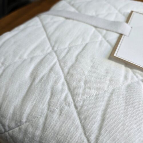 POTTERY BARN TEEN BLAKE HERITAGE QUILT FULL/QUEEN ~ WHITE - Picture 4 of 8