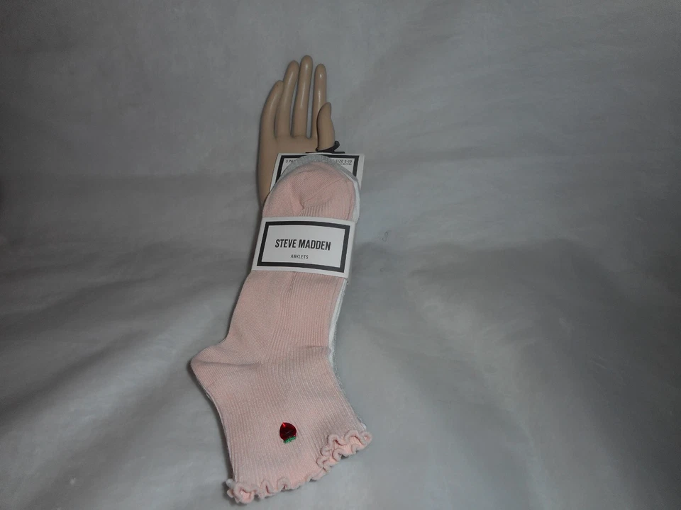 Steve Madden Mujer 3 Pares Multicolor Tobilleras Calcetines Zapato Talla 5-10 Foto 4 de 4