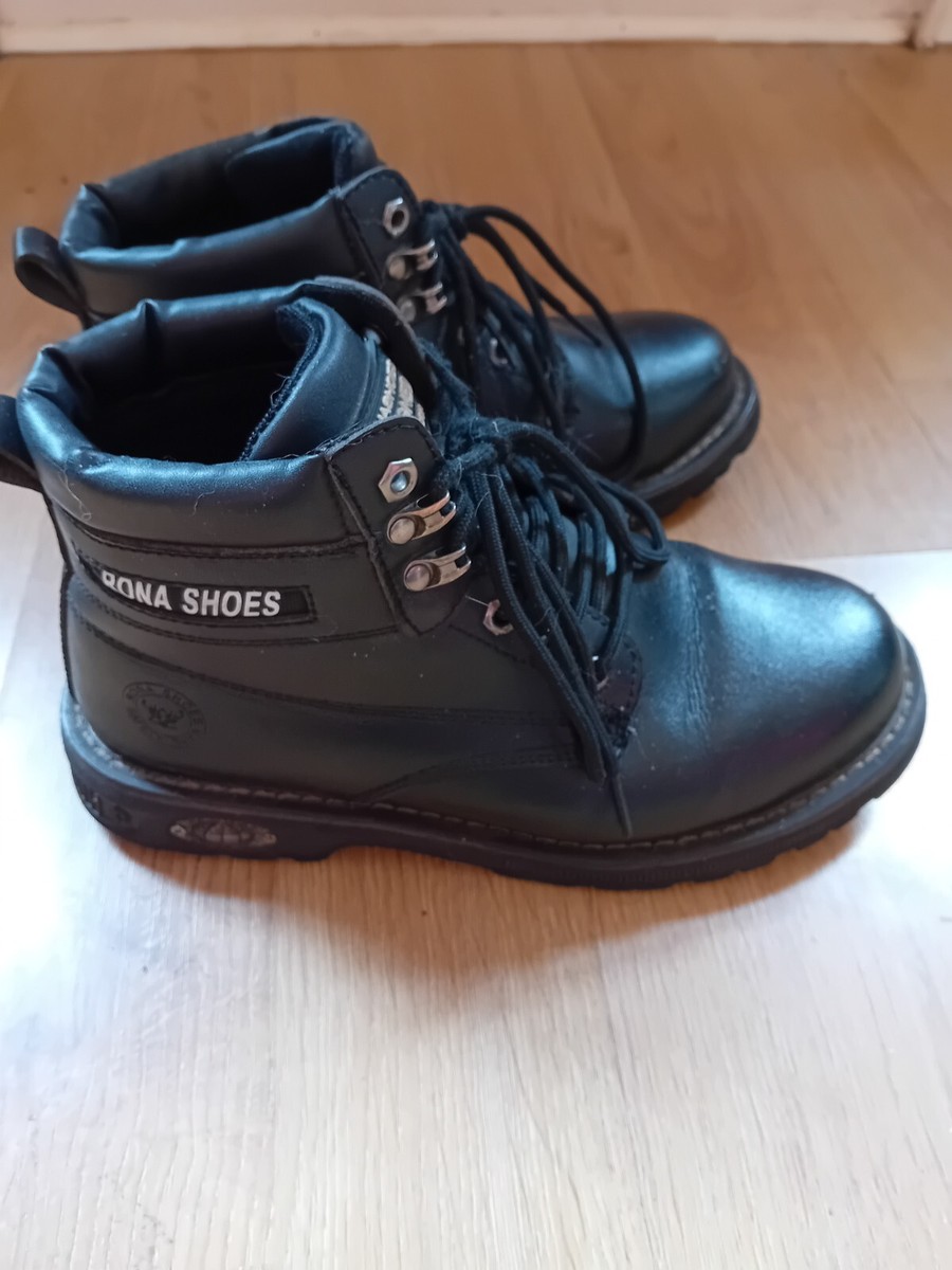 steel toe cap boots size from Rona Shoes, black, waterproof, no