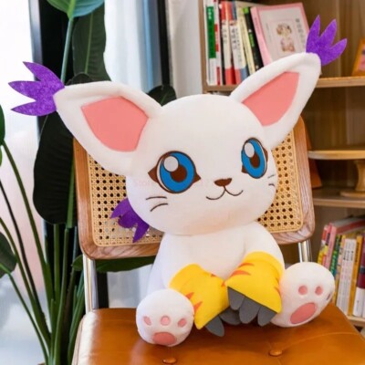 65 CM Digimon Adventure Gatomon Digital Monster Plush Toy Tailmon
