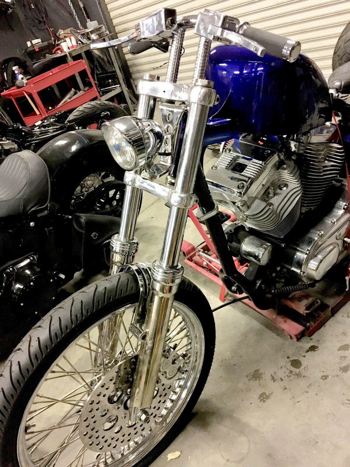 NoBrow Headlight Mount CHROME Harley Sportster Big Twin Triumph