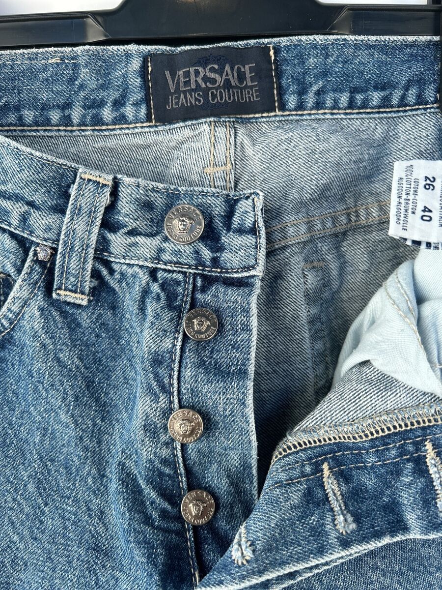 Vintage Versace Jeans Couture Itierre Blue Denim Medium Wash Vintage Versace Jeans Couture Itierre Blue Denim Medium Wash
