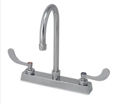 ProFlo Two-Handle 8" Commercial Deck Faucet Polished Chrome PFX308 B2