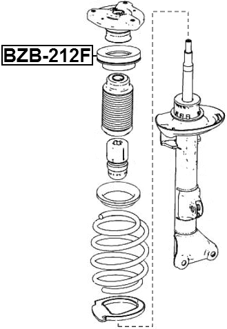 Fits MERCEDES E-class W212 Front Shock Absorber Bearing for sale 