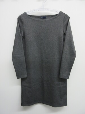 GAP DRESS WOMENS MEDIUM GRAY LONG SLEEVE KNEE LENGTH | eBay