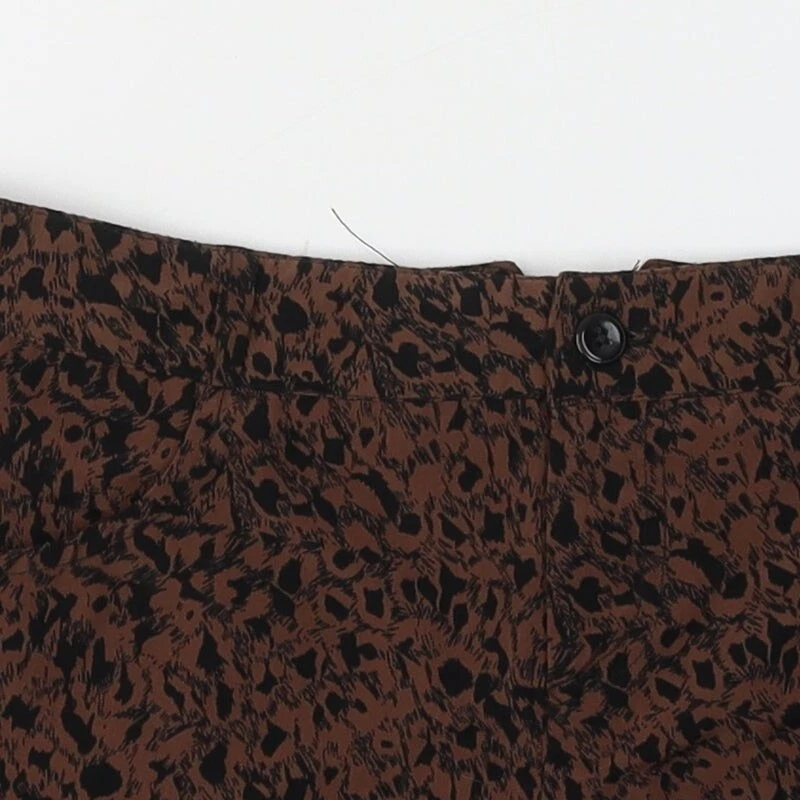Miss Selfridge Womens Brown Animal Polyester Blend Hot Pants Size 10 L3 i - Image 4 of 4