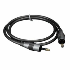 6ft Mini Toslink 3.5mm Male to Male Digital Audio Cable DVD CD MP3 DAT Gray