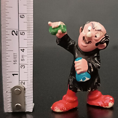 PEYO SCHLEICH VTG SMURFS 20232 GARGAMEL LAB GLASSES BLUE GREEN