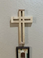 Unique Wall Hanging Wooden Cross Handmade Using Exotic Wood