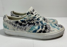 VANS Women's Doheny Psychedelic Tie Dye  Lace Up Sneakers Size 9.5 Blue White