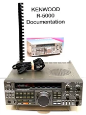 KENWOOD R-5000 LW MW SHORTWAVE RADIO with YK-88SN 1.8 kHz SSB FILTER + DCK-2