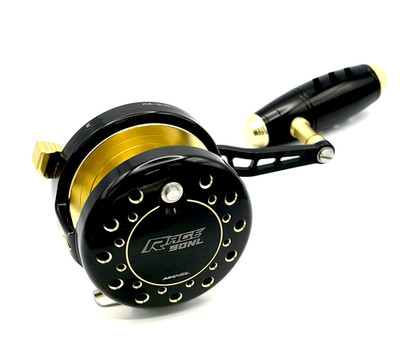 Original Maxel Rage 90NL LH Lever Drag Reel Matt BLK/Light Gold Free Shipping