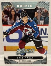 Cale Makar Rookie 2019-20 MVP Hockey NHL Card. rookie card picture