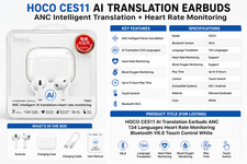 HOCO CES11 AI Translation Earbuds Bluetooth 5...