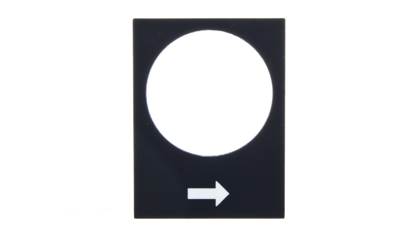 Lettering Board Black Rectangular 30x40mm Harmony ZB2BY2904