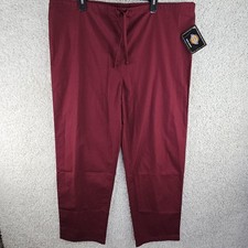 Dickies Scrubs Pants NWT New Unisex Large 43x31 Drawstring 850106 Burgundy