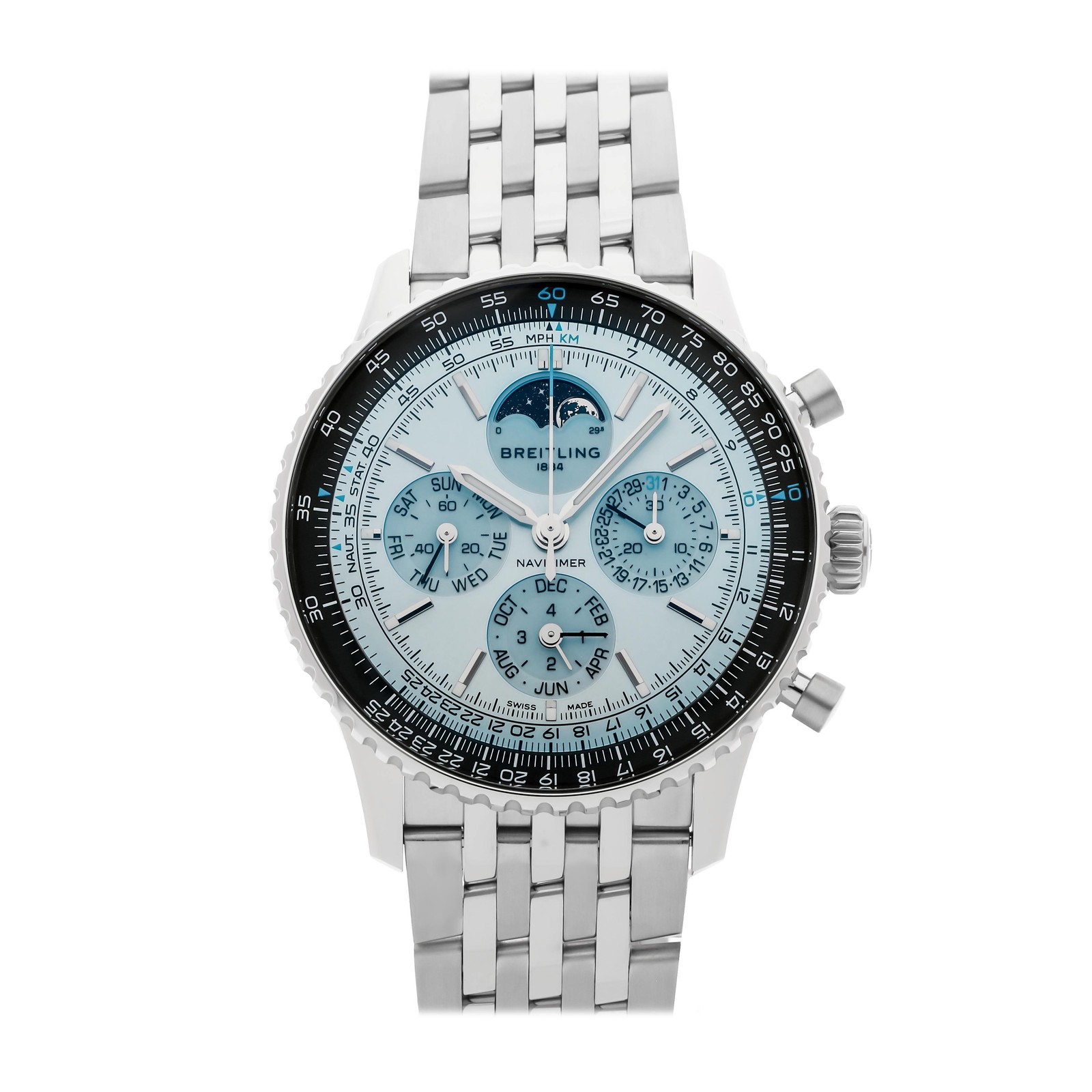 Breitling Navitimer B19 Chronograph Steel Platinum