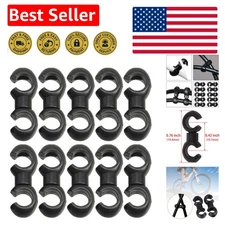 10 Pcs Rotatable Bike Cable Clasps for Ultimate Cable Management & Organization