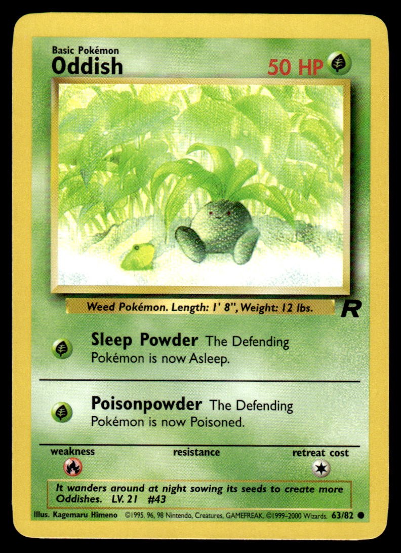 Pokemon TCG Team Rocket #63/82 Oddish