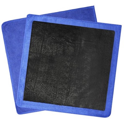 Anglecai Clay Towel 2 Pack 12 x 12 Inch, Bar 12 x 12 inches, Blue 