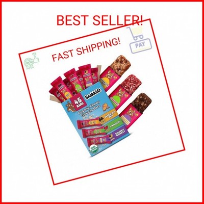Snakkidz Organic Chewy Granola Bars for Kids, Allergen-Free, Nut-Free, Gluten-Fr