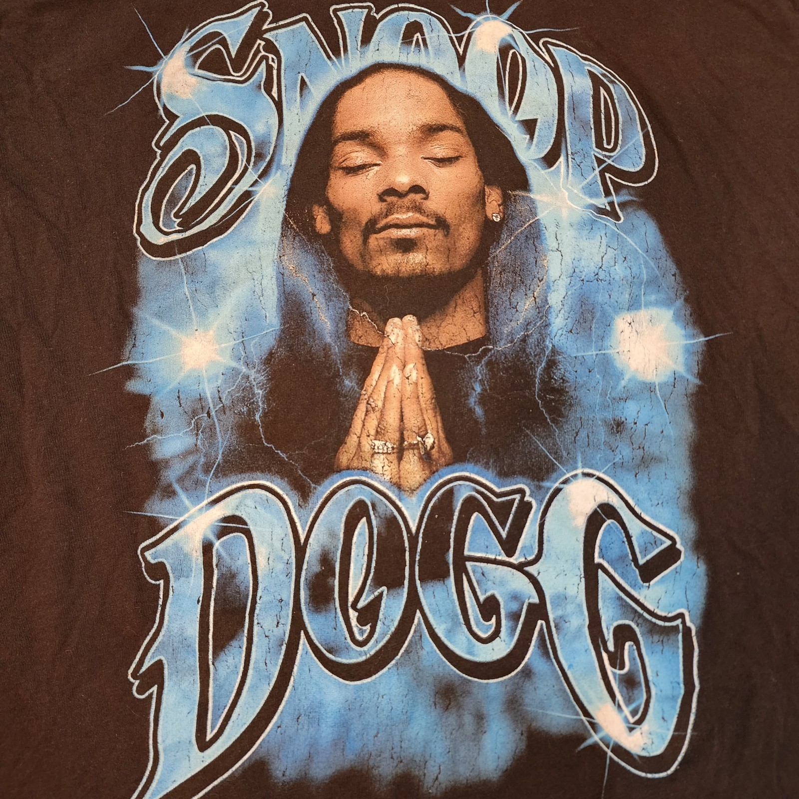 FILA T shirt SNOOP DOGG preghiera UOMO taglia LG RAP HIPHOP Death Row Records