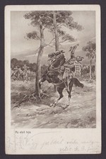 HUNGARY 1915, Vintage postcard, The first hero, WWI, Posted