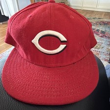 Cincinnati Reds New Era Vintage Fitted Baseball Hat Cap 7 1/4
