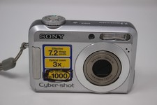 Sony Cyber-shot DSC-S650 7.2MP Digital Camera 3x Optical Zoom Silver Tested!