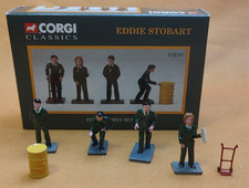 Corgi STB 97 / STB97 Eddie Stobart Figure Set - 4 Figures, Sack Trolley & Barrel