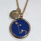 QVC Goldtone C. Wonder Enamel and Crystal Zodiac Pendant with Chain — photo 1