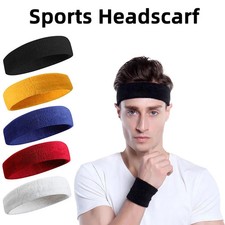 Cotton Athletic Headband Elastic Sweatband Protection Basketball Sport Adult Kid