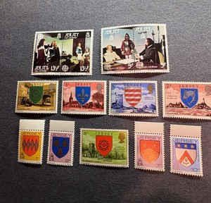 Jersey Stamps * 17 MNH Different Stamps + Unexploded Booklet