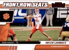 2021 Panini Contenders Draft Picks #1 Trevor Lawrence Front-Row Seats Red