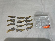 Qty 13 - ViBe Blade Bait 3/16 oz (without split treble hooks) Unpainted Finish