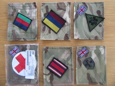 UK Forces badged up MTP TRF 'Blanking panels'. Gemischte Sanitätsdienst TRF's etc.