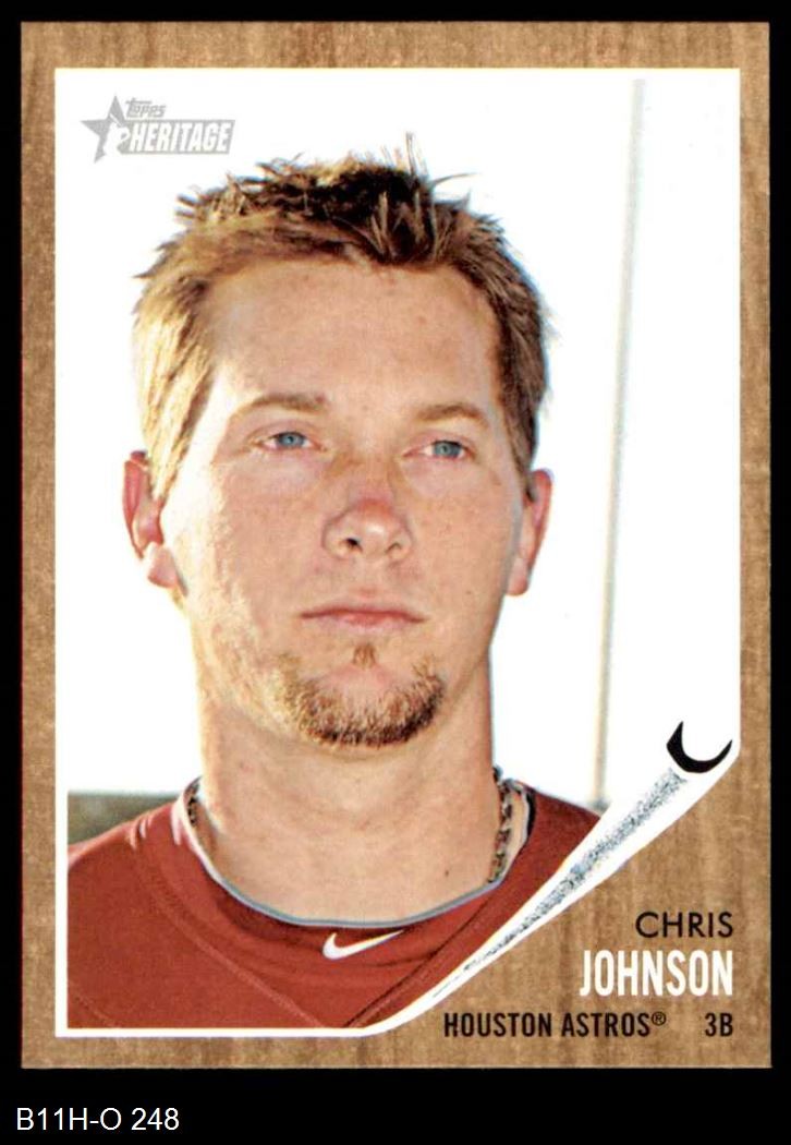 2011 Topps Heritage #248 Chris Johnson Astros 8 - NM/MT