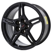19 Chevrolet Corvette Wheel Rim Factory Oem 14007 F 2020-2024 Gloss Black 19 Chevrolet Corvette Wheel Rim Factory Oem 14007 F 2020-2024 Gloss Black