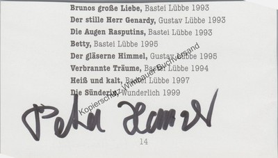 Original Autogramm Petra Hammesfahr /// Autograph signiert signed signee  280207